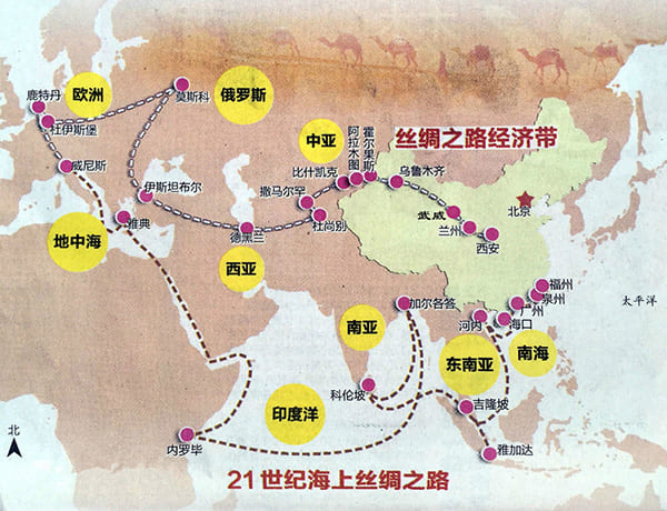海上丝绸之路简图图片
