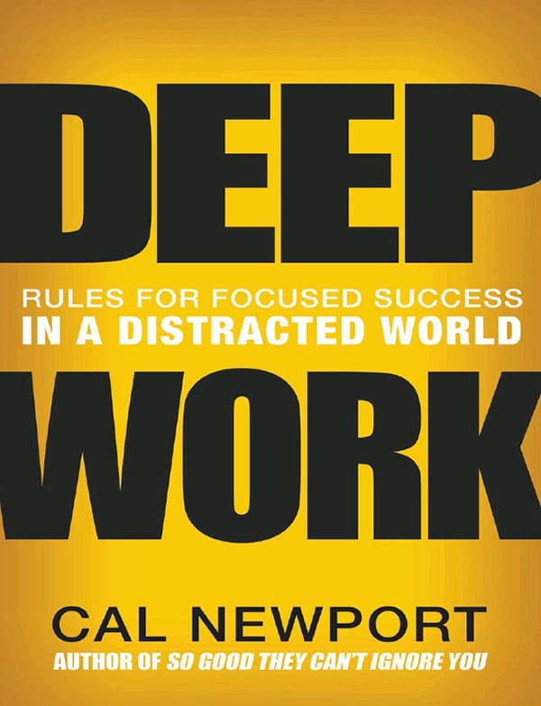 《深度工作：在分心的世界中专注成功的规则》封面图片